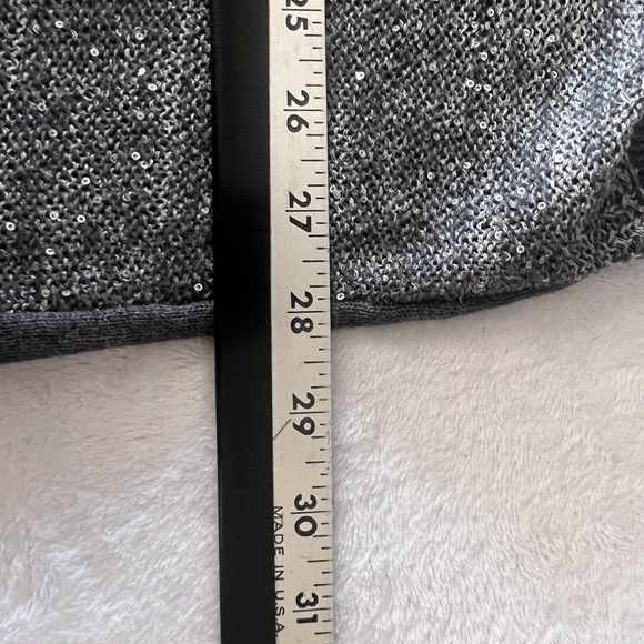 Ann Taylor Loft Sweater Womens Small Cardigan Open Sequined Short Sleeve - Picture 7 of 9